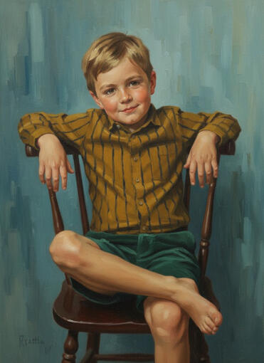 Children Oil Painting