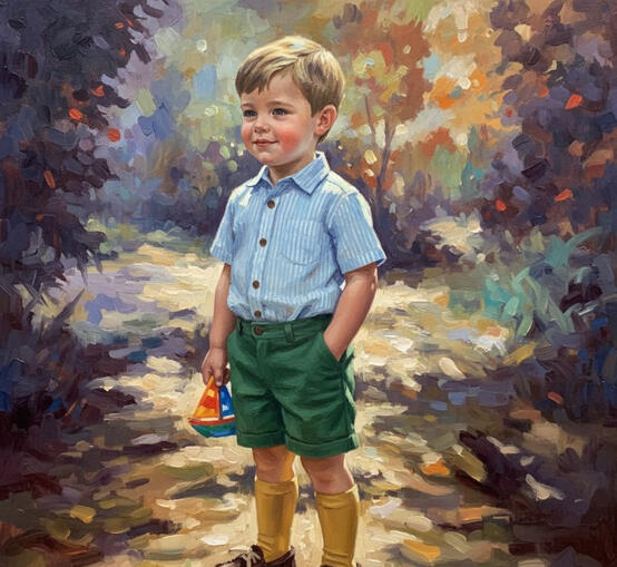 Children Oil Painting