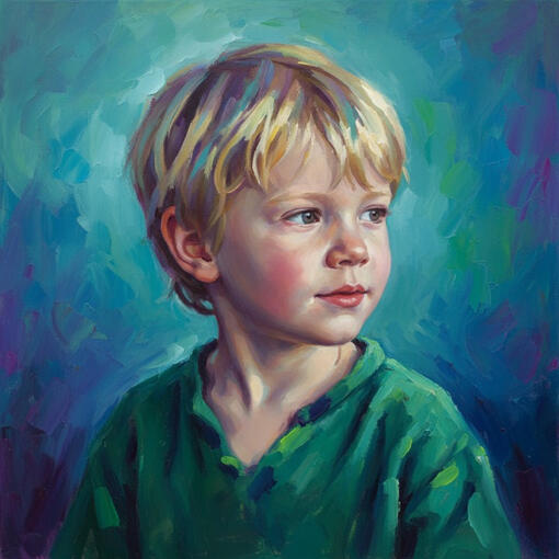 Children Oil Painting