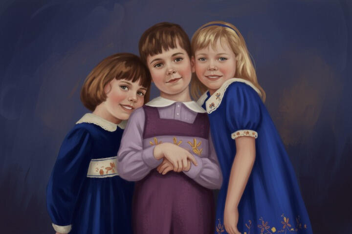 Children Oil Painting